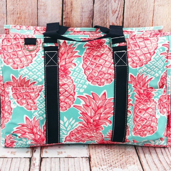 Handbags - Pineapple Printed Utility Tote